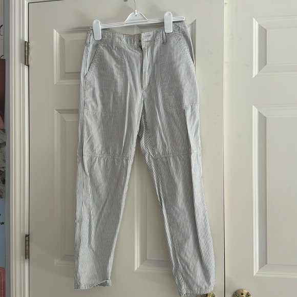 American Eagle Hi-Rise Tapered Striped Pant Sz 6 - Picture 3 of 6